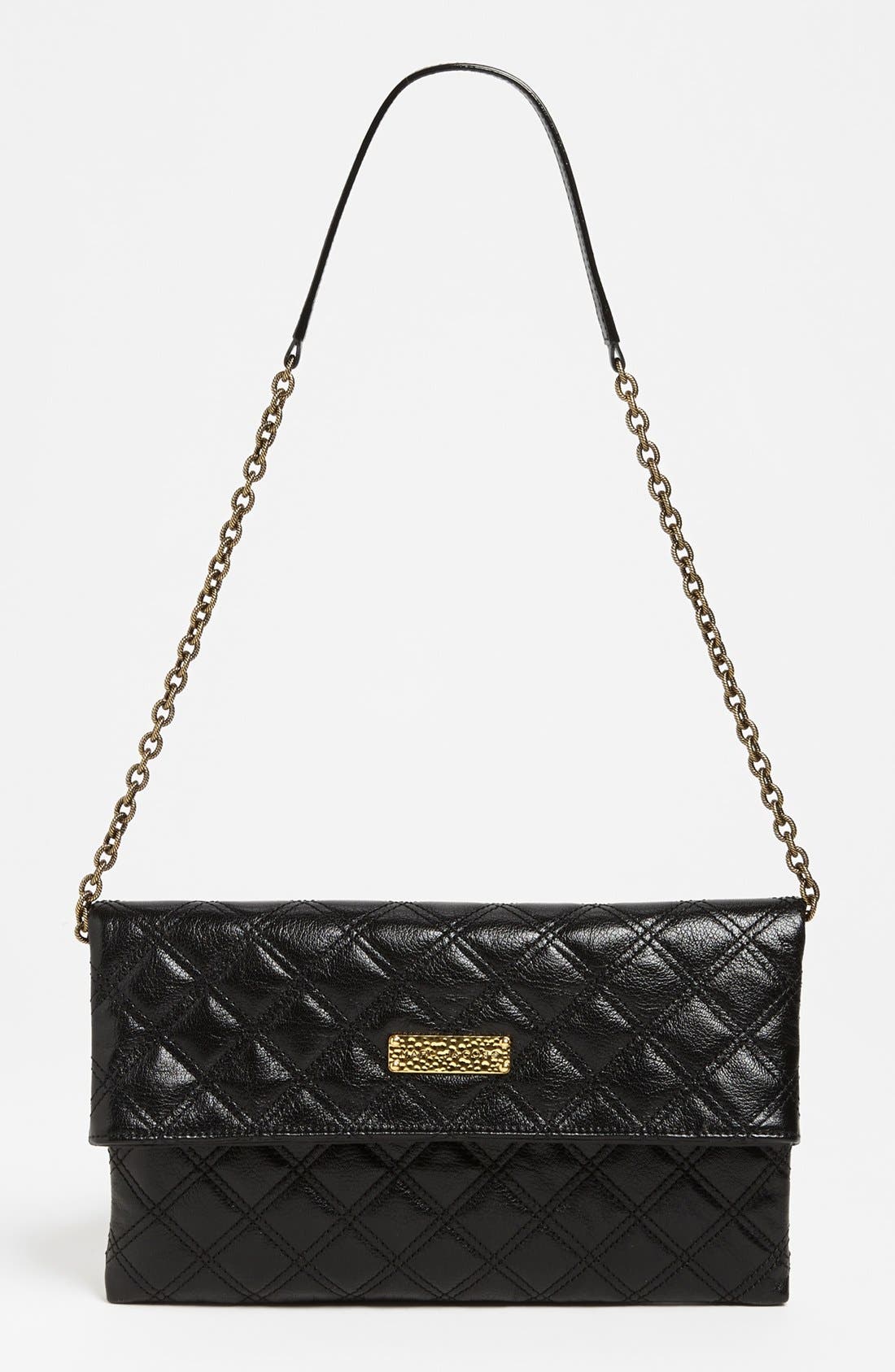'Baroque - Sandy' Shoulder Bag, Main, color, BLACK/ BRASS