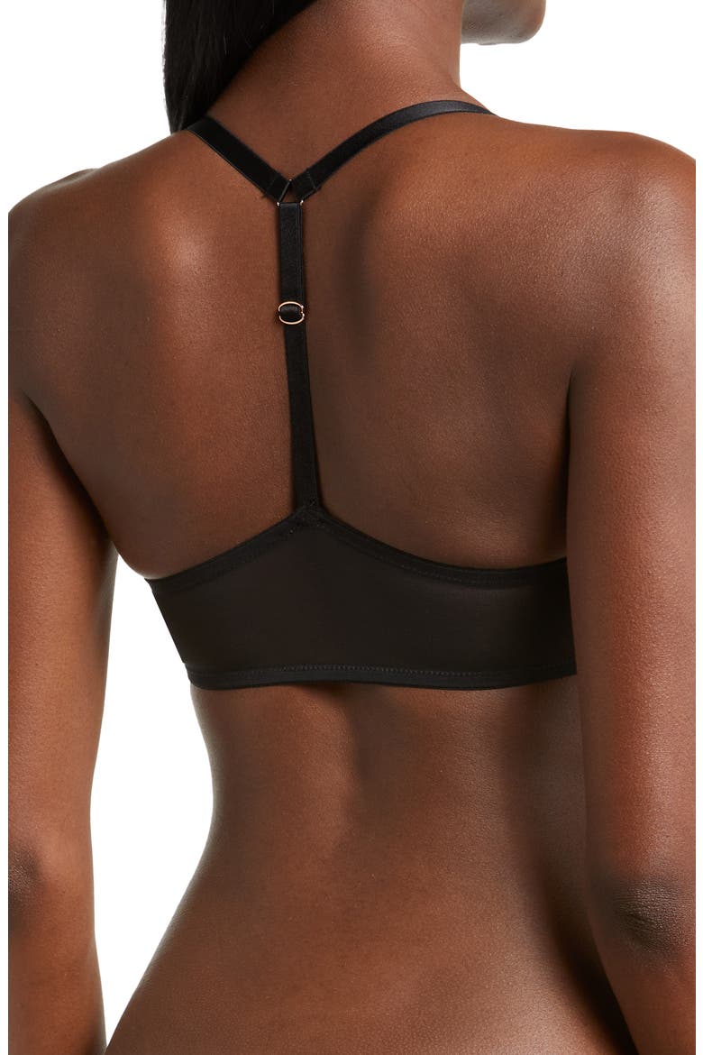 Spellbound Spacer Underwire Bra, Alternate, color, BLACK