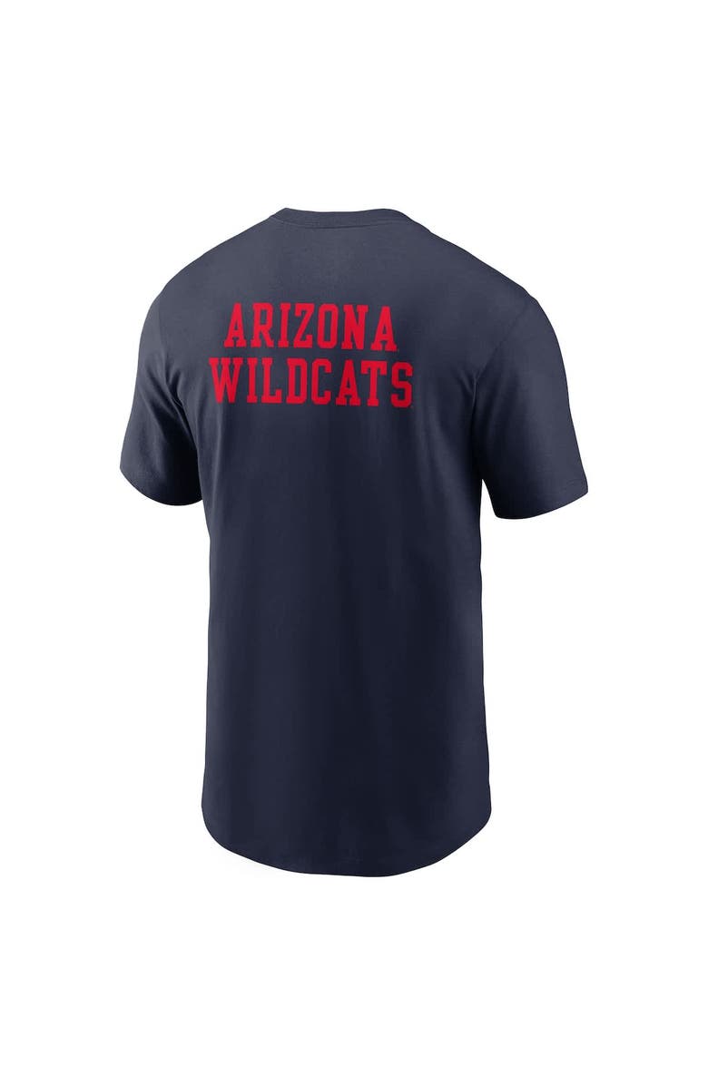 Nike Men's Nike Navy Arizona Wildcats 2-Hit Stacked T-Shirt, Alternate, color, Navy