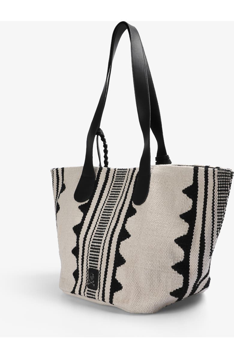 Scalpers Fab Stripes Bag, Alternate, color, White-Black