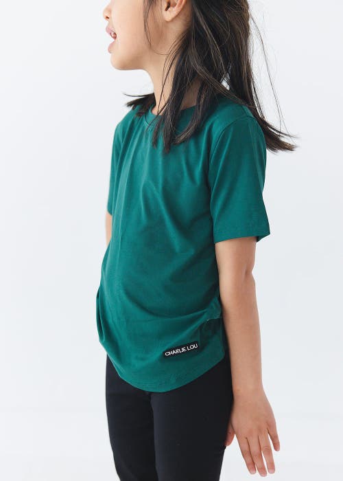 Charlie Lou Baby ® Forest Green T-shirt In Animal Print