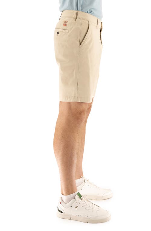 Devil-dog Dungarees 9-inch Performance Stretch Chino Shorts In Brown Rice