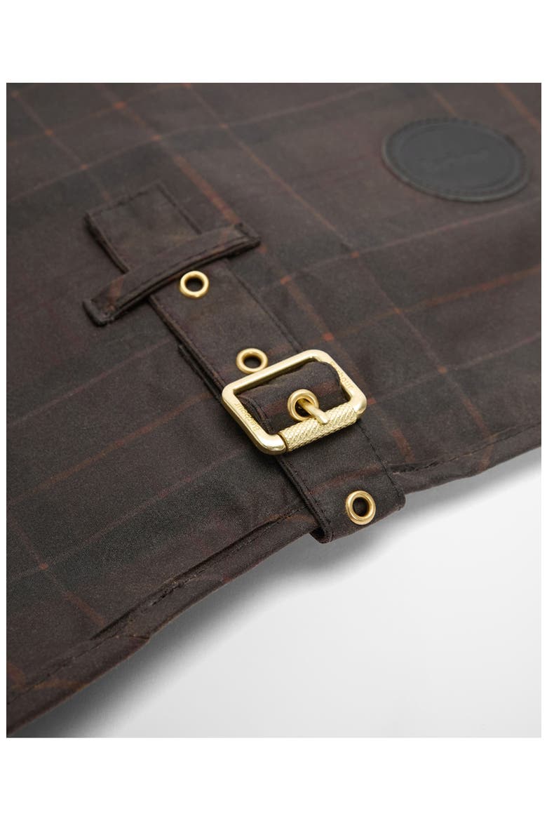 Waxed Cotton Dog Coat, Alternate, color, MUTED TARTAN