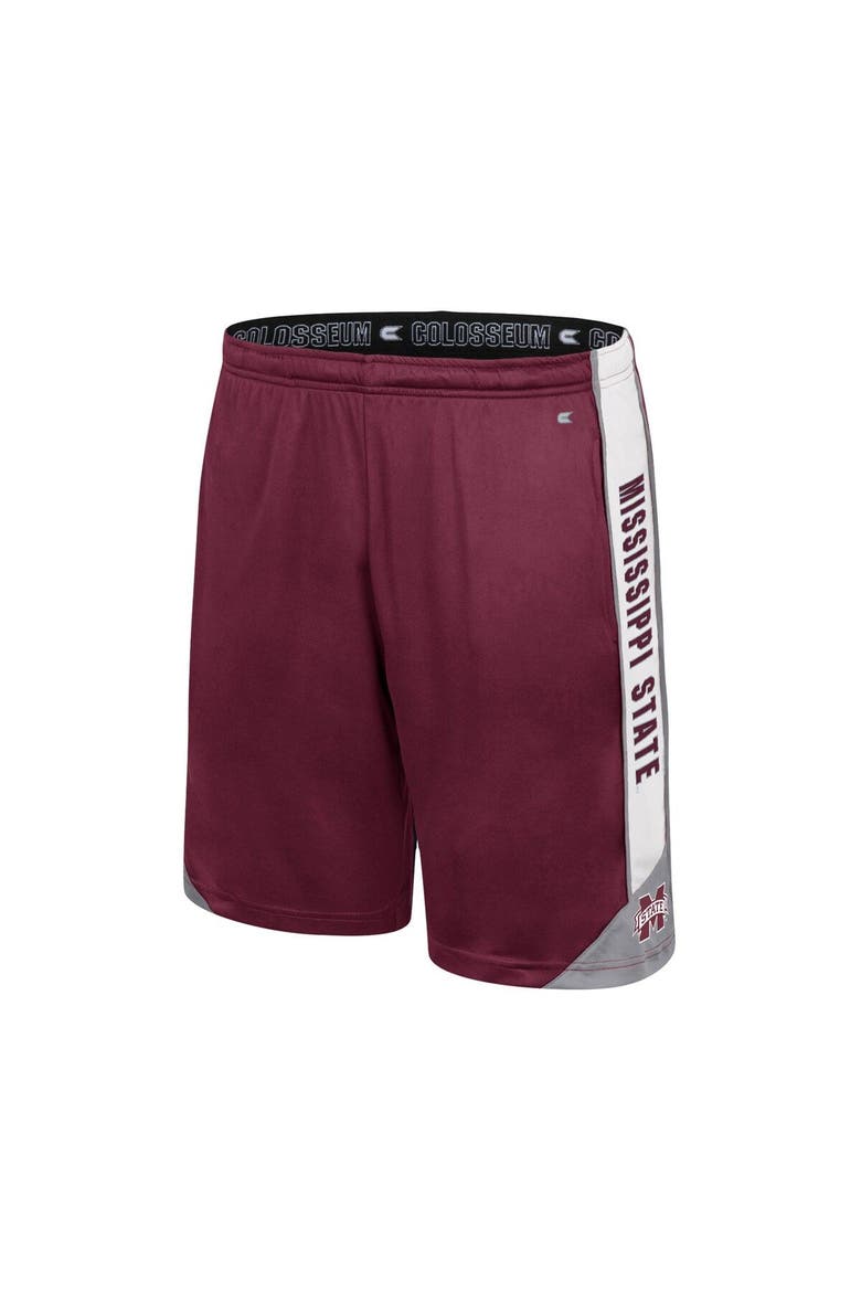Men's Colosseum Maroon Mississippi State Bulldogs Haller Shorts, Alternate, color, Maroon