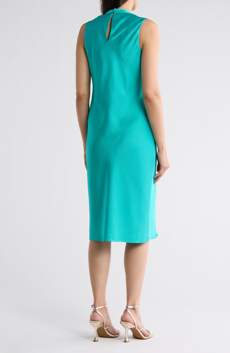 Trina Turk Ulani Cowl Neck Sleeveless Shift Dress, Alternate, color, Oceano