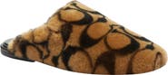 COACH Signature Monogram Genuine Shearling Slipper