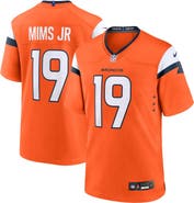 Nike Men's Nike Marvin Mims Jr  Orange Denver Broncos Team Game Jersey