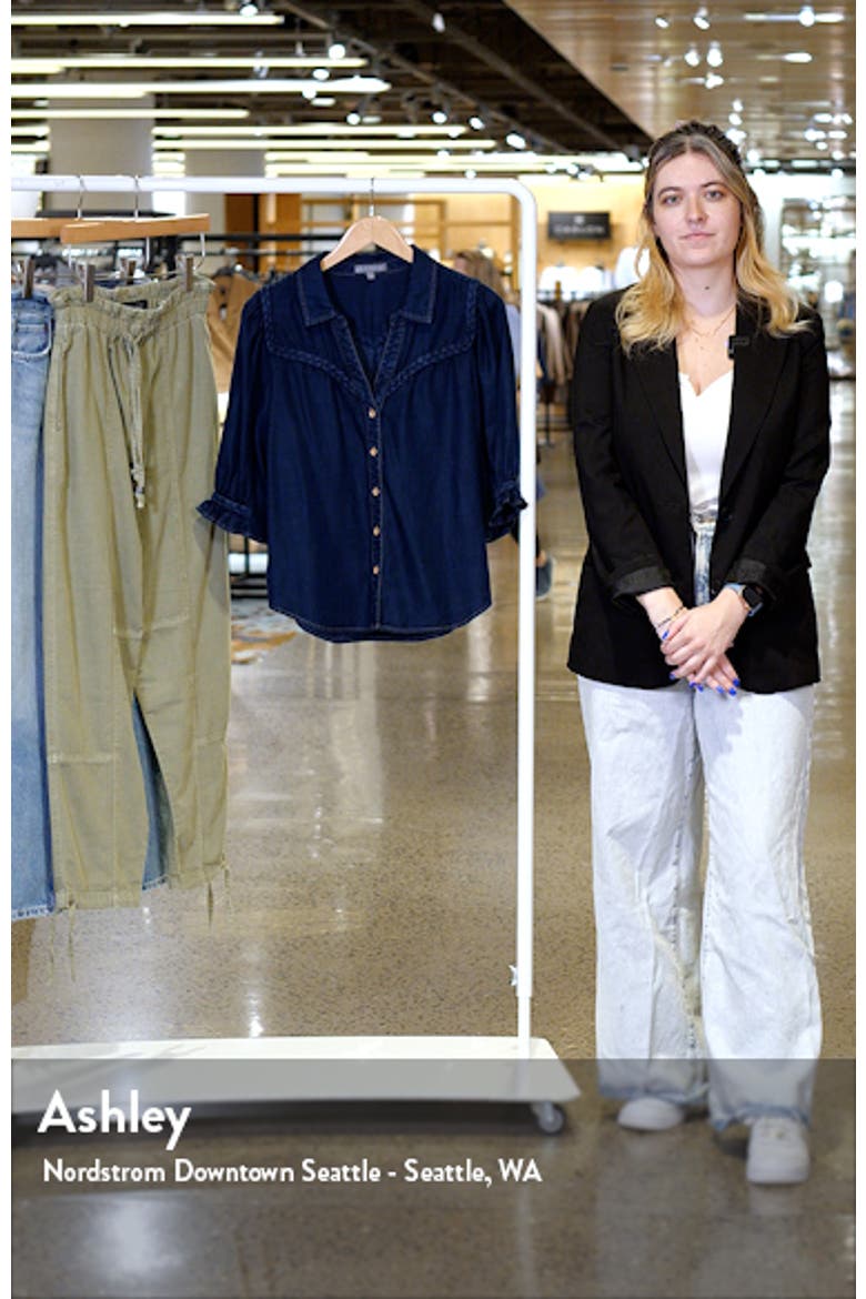 Blouson Sleeve Western Button-Up Shirt video