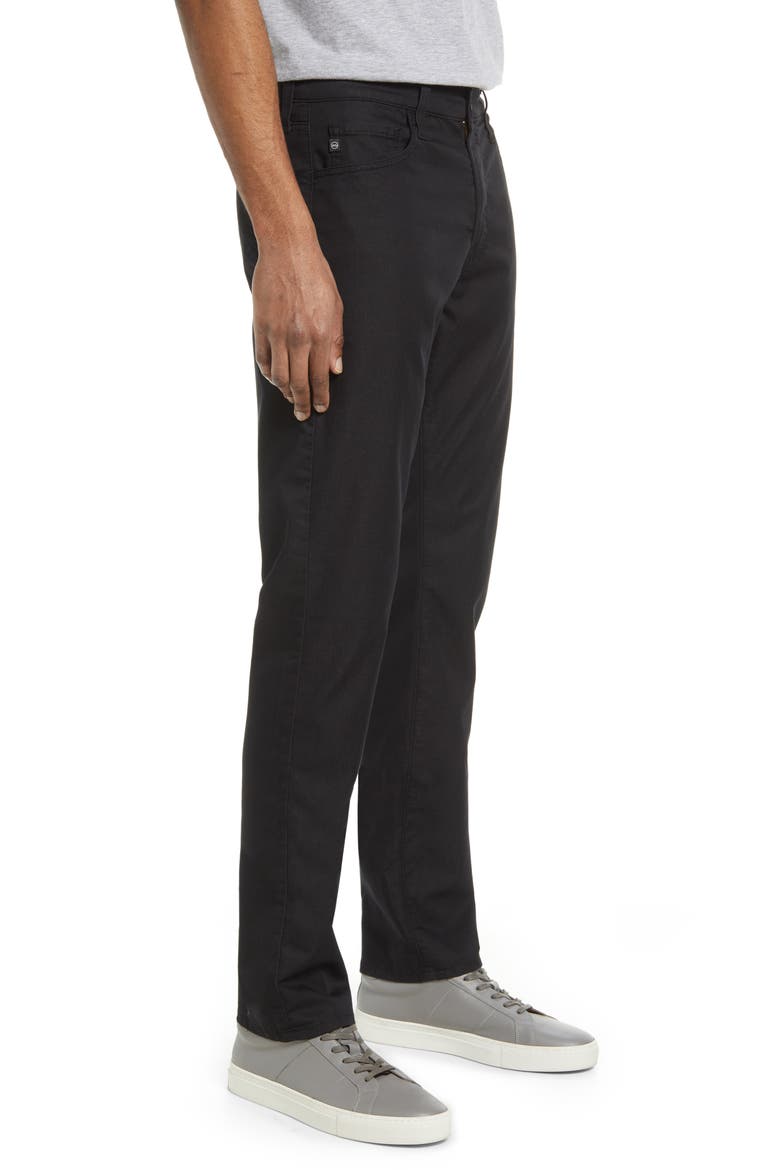 Everett Commuter Performance Slim Straight Pants, Alternate, color, PURE BLACK
