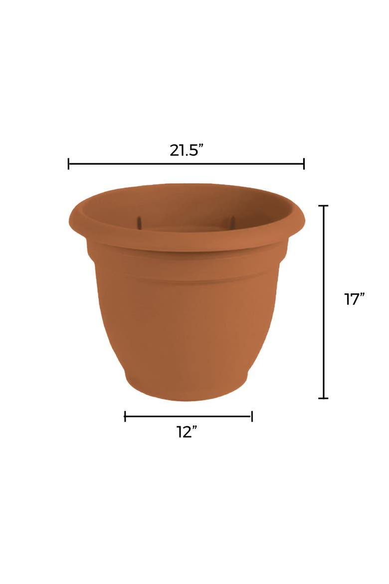 20" Ariana Pot Planter, Terra Cotta, Alternate, color, Brown