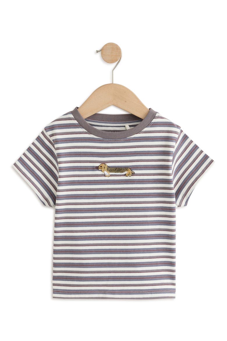 Kids' Character Striped T-Shirt, Main, color, BLUE