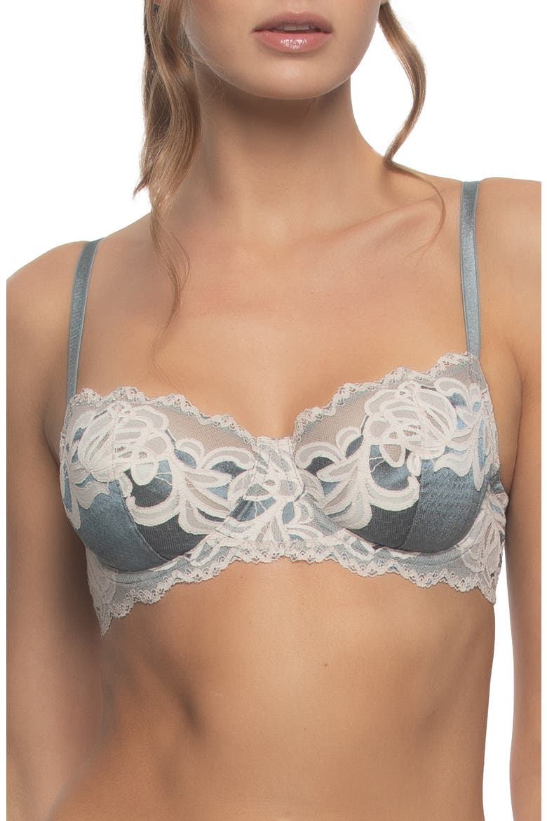 Amelie Underwire Balconette Bra, Main, color, STORMY BLUE