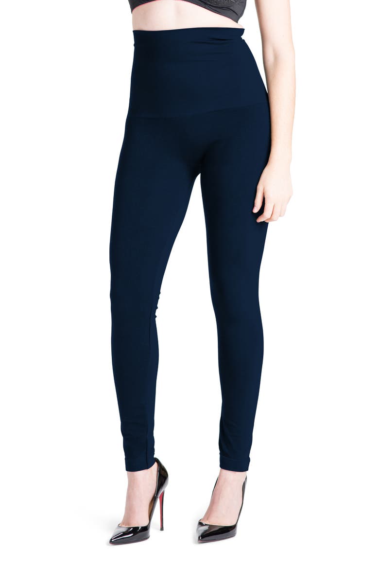 Snapback Postpartum Leggings, Main, color, NAVY