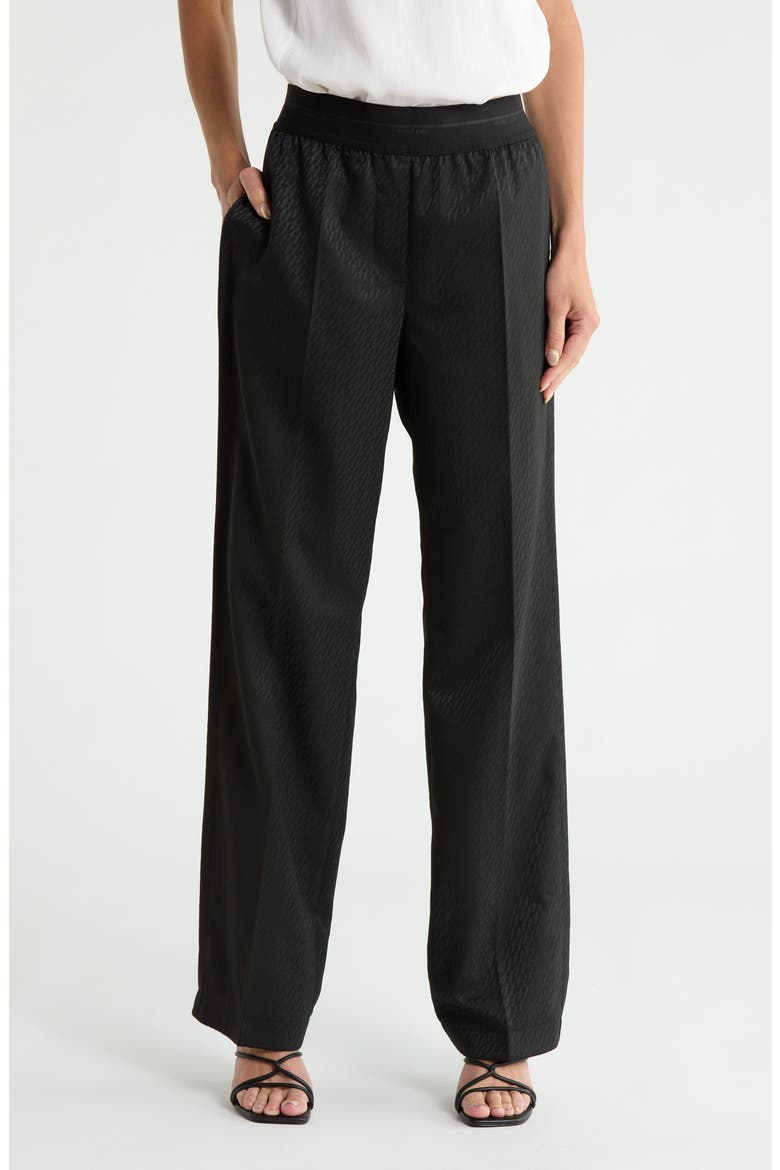 Textured Car Trousers, Main, color, BLACK/ BLACK