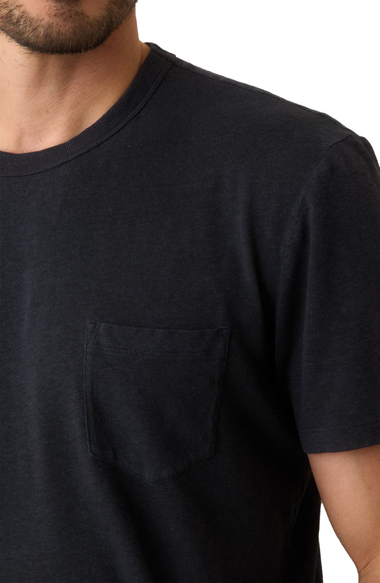 Marine Layer Relaxed Fit Hemp & Cotton T-Shirt, Alternate, color, Faded Black