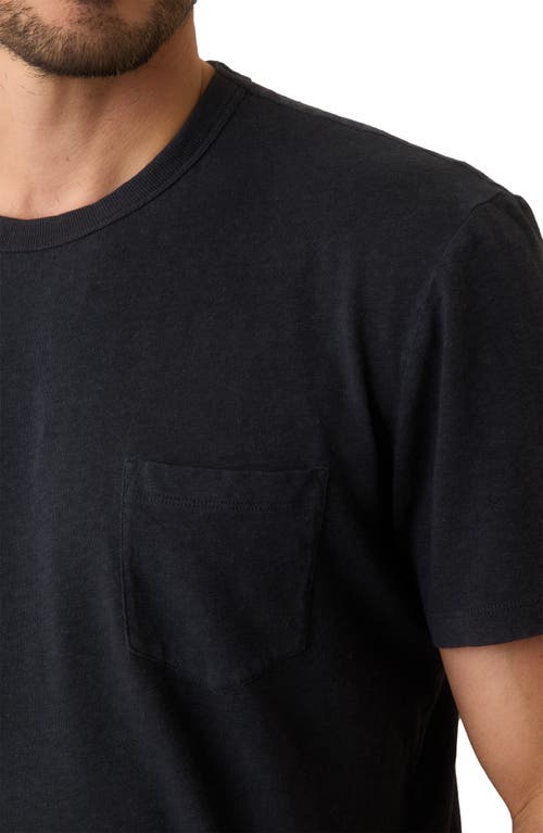 Marine Layer Relaxed Fit Hemp & Cotton T-shirt In Black