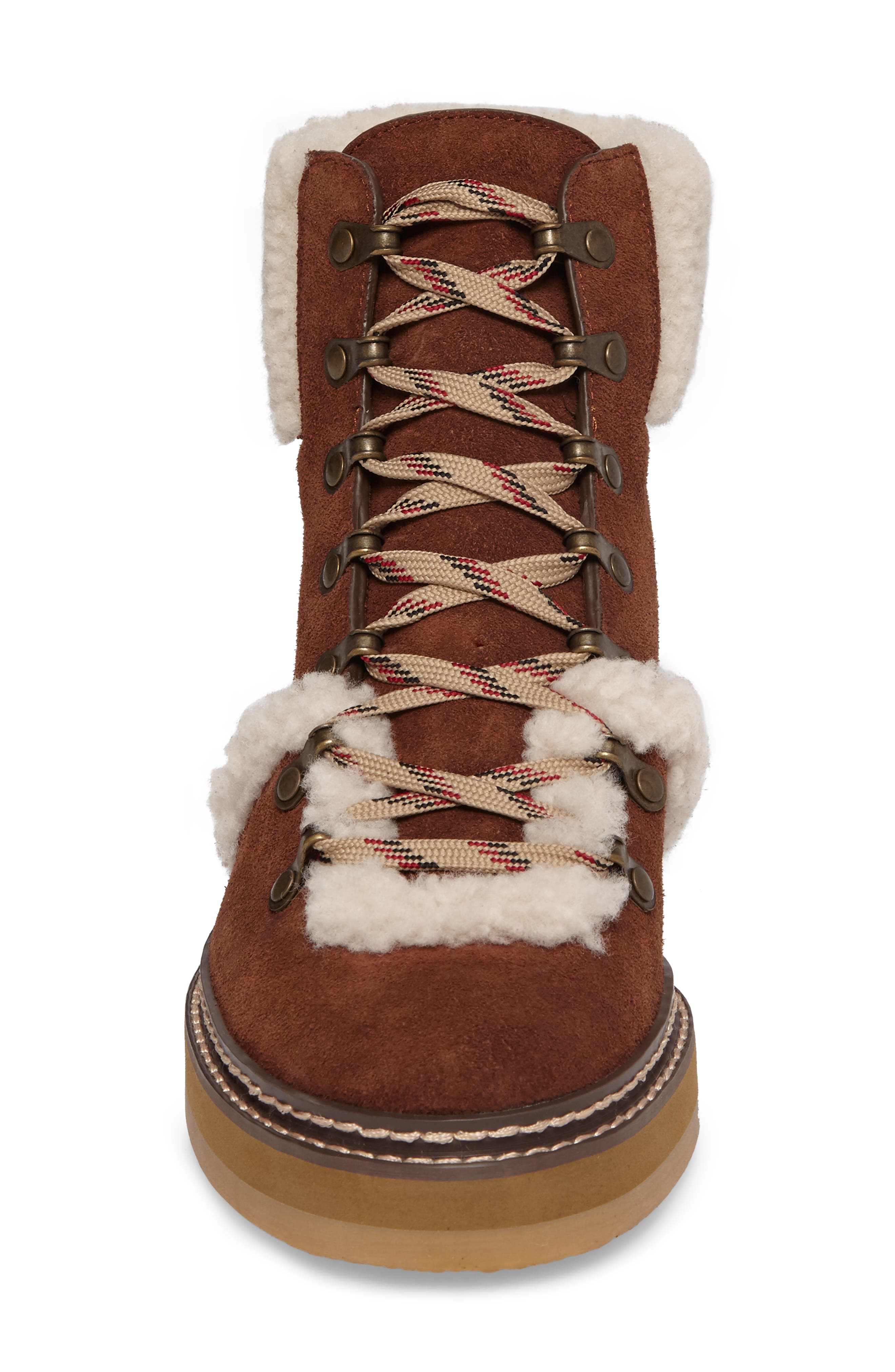 See by Chloé 'Eileen' Genuine Shearling Boot, Alternate, color, 