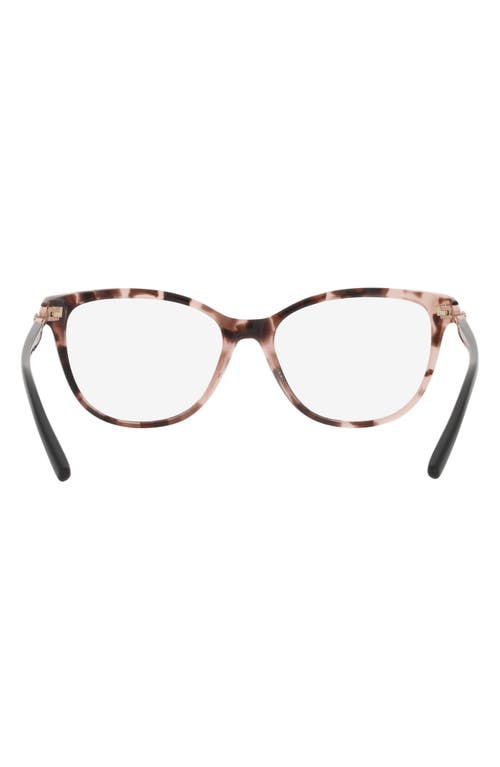 Emporio Armani 53mm Pillow Optical Glasses In Brown