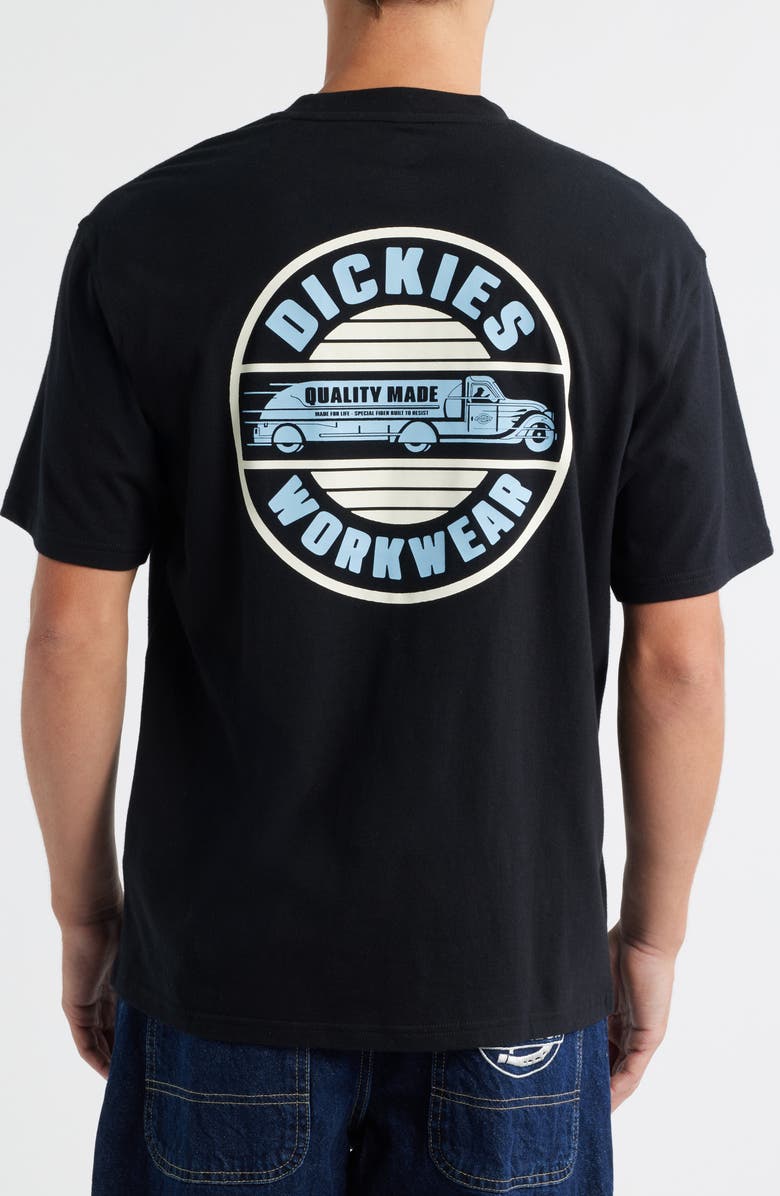 Dickies Circle Graphic T-Shirt, Alternate, color, Black