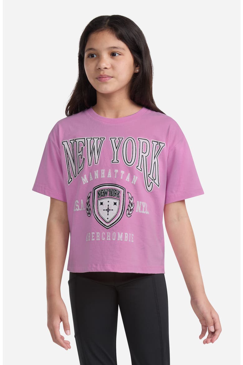 Kids' Logo Graphic T-Shirt, Alternate, color, ACIBEGONIA