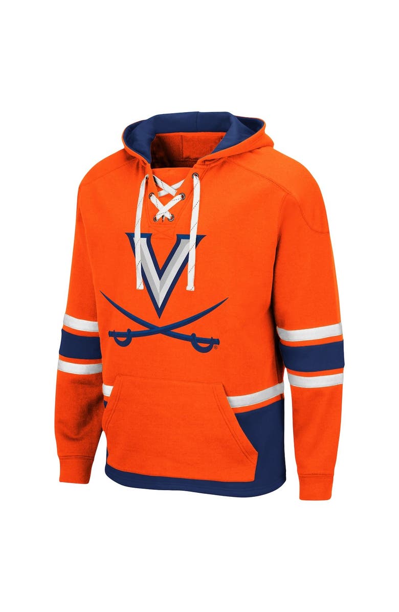 COLOSSEUM Men's Colosseum Orange Virginia Cavaliers Lace Up 3.0 Pullover Hoodie, Alternate, color, Orange
