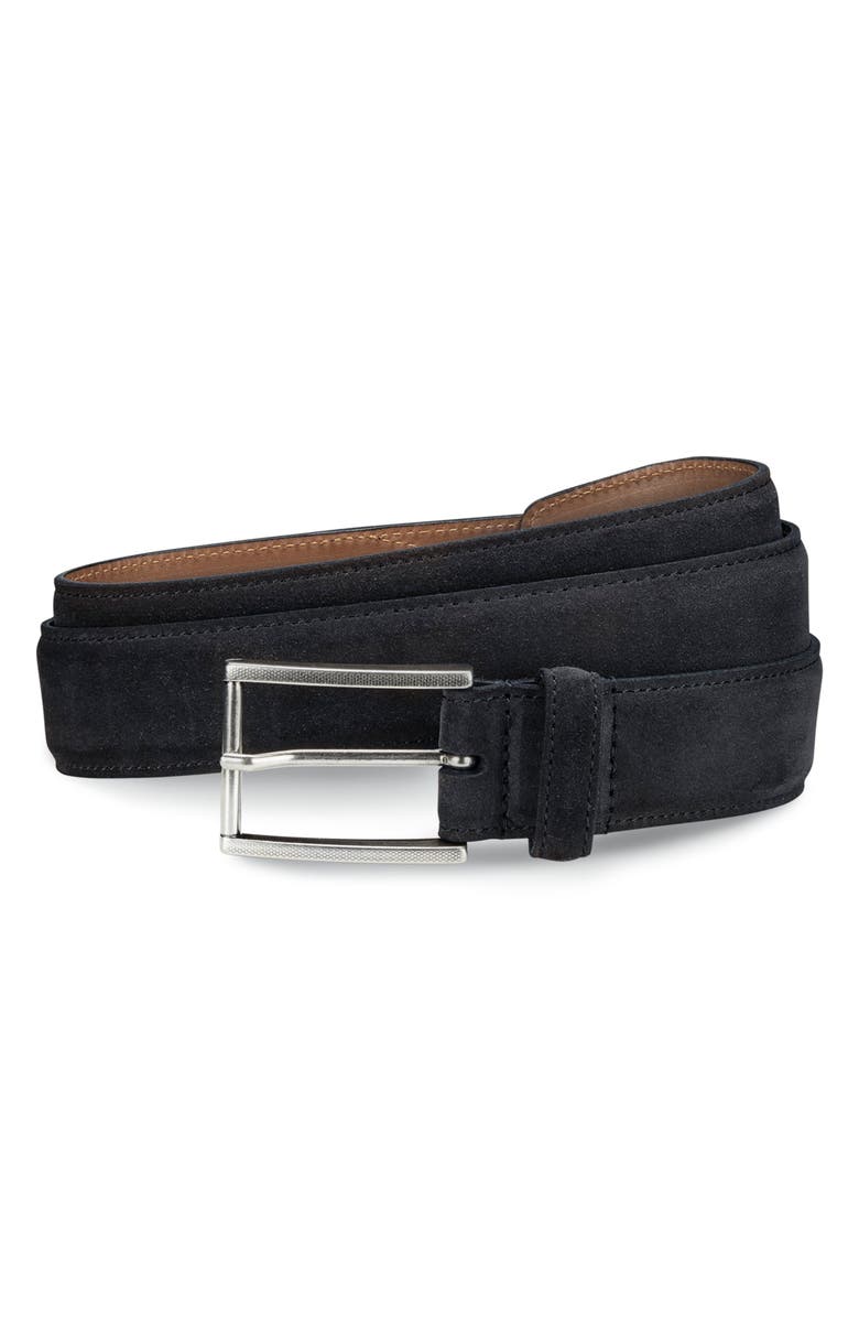 Allen Edmonds Suede Avenue Leather Belt, Main, color, 