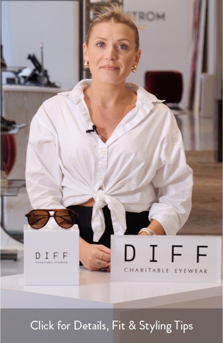 Tosca III 56mm Aviator Sunglasses, sales video thumbnail