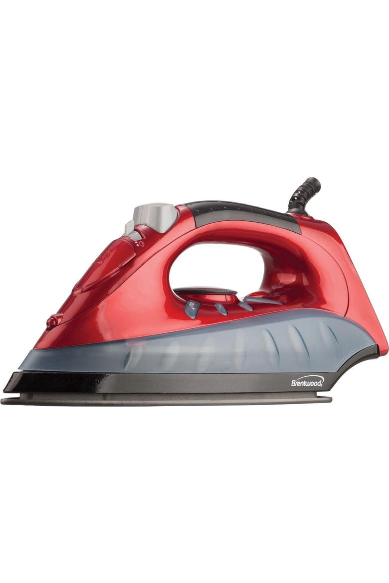 Non-Stick Steam Iron, Alternate, color, Red