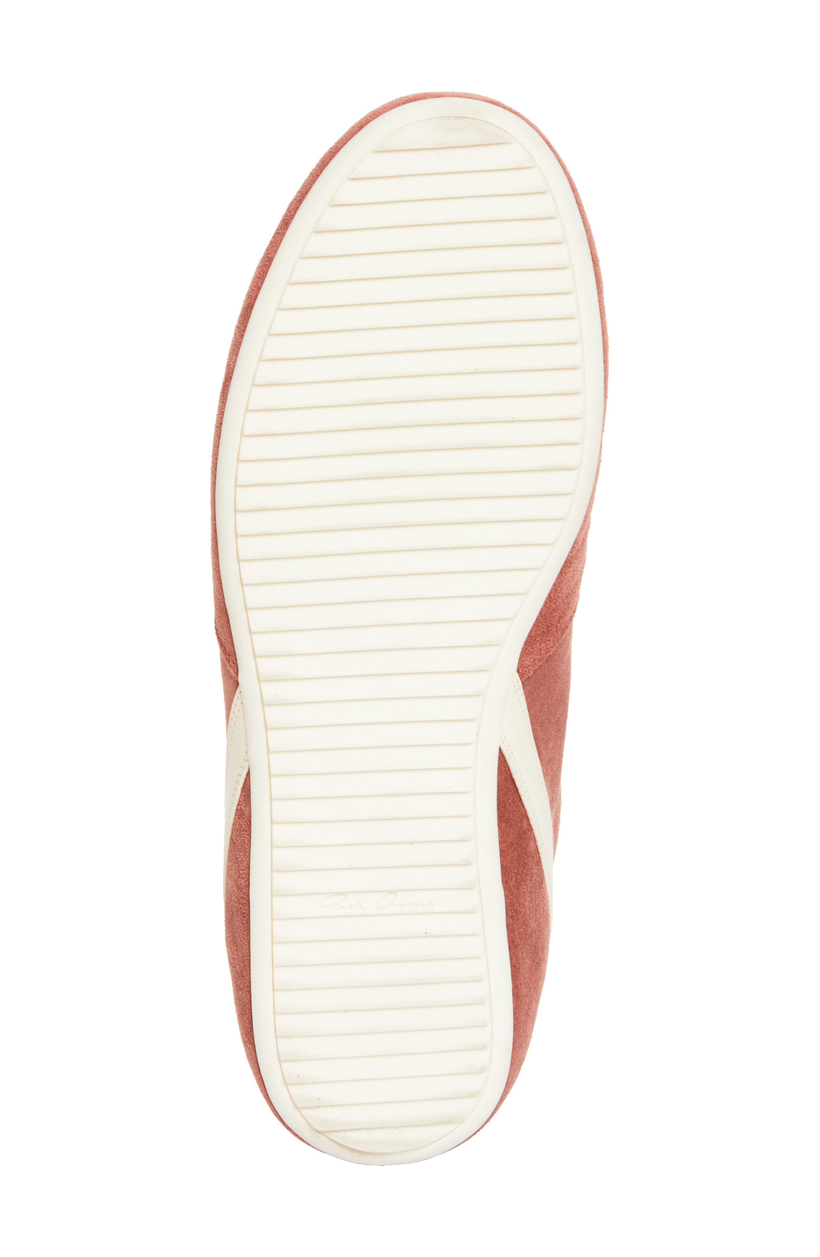 Rick Owens Minimal Low Top Sneaker, Alternate, color, Rosewood/ Milk/ Milk