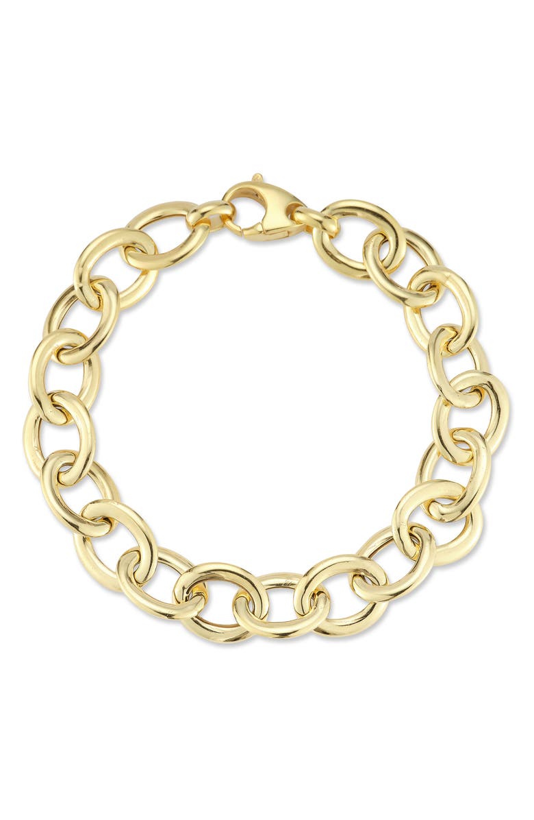 CHLOE AND MADISON Oval Link Chain Bracelet, Main, color, Gold