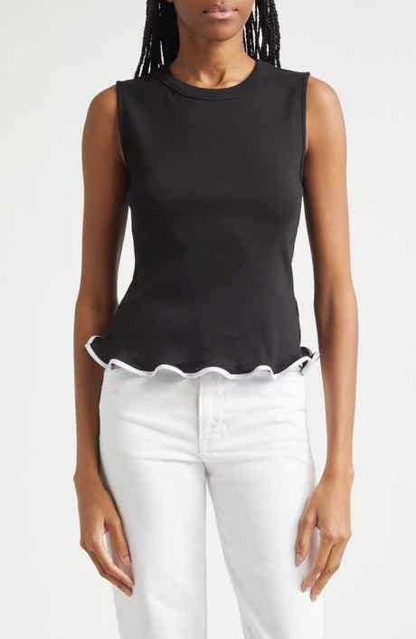 Elianne Rib Stretch Cotton Tank