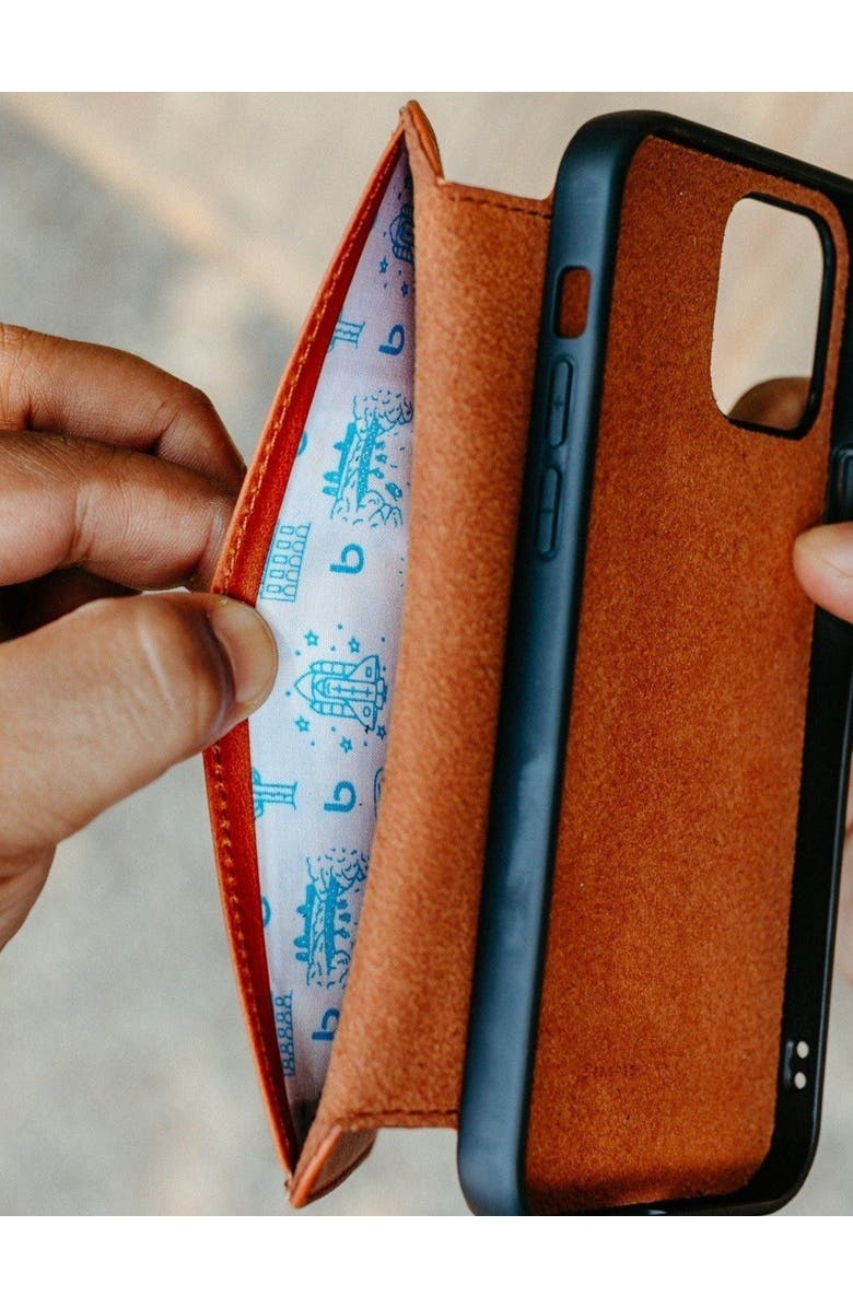 Bluebonnet The Executive Leather iPhone Folio Case, Alternate, color, Tuscan Tan