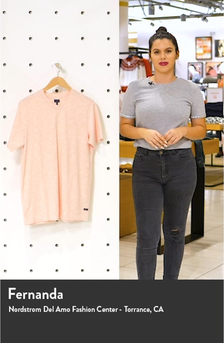 Akasaka Slim Fit Slub Stripe Jersey T-Shirt, sales video thumbnail