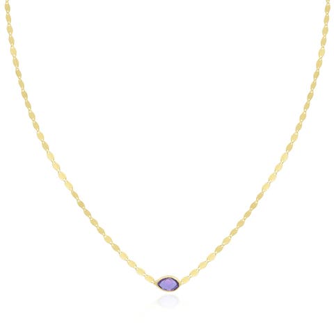 Amethyst Disco Necklace