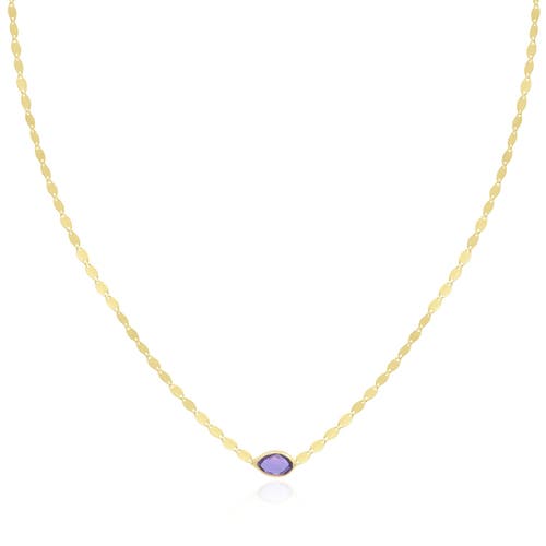 The Lovery Fine Jewelry Amethyst Disco Necklace In Purple