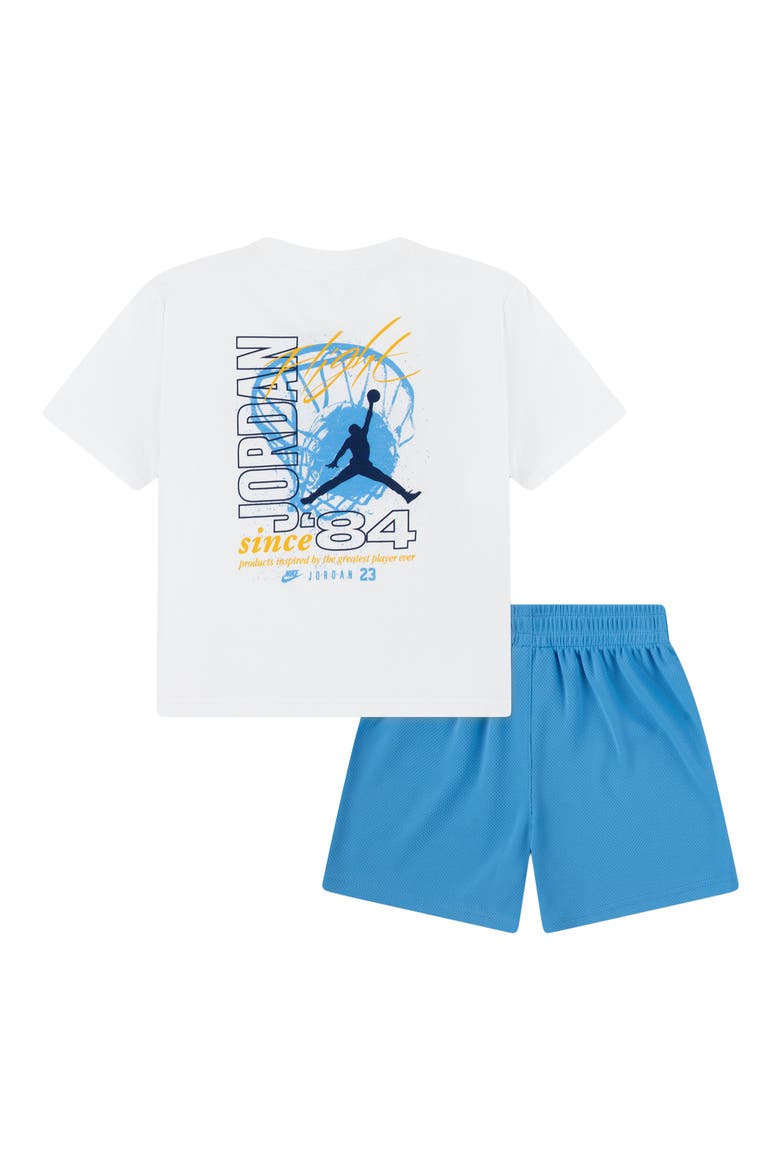 Kids' Flight Team Graphic T-Shirt & Shorts Set, Alternate, color, UNIVERSITY BLUE