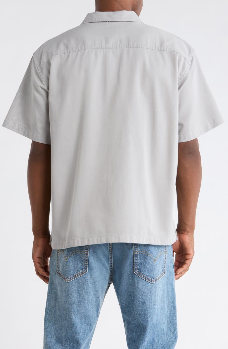 Vans Larkspur Short Sleeve Cotton Button-Up Work Shirt, Alternate, color, Drizzle