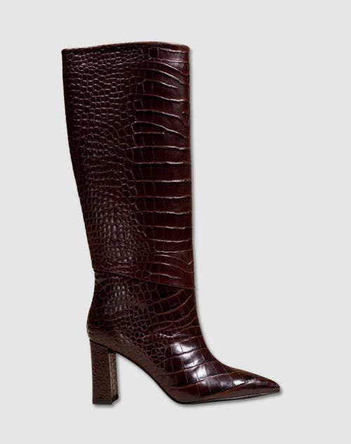 Mi/mai Wassily Croc-style Long Boot In Multi