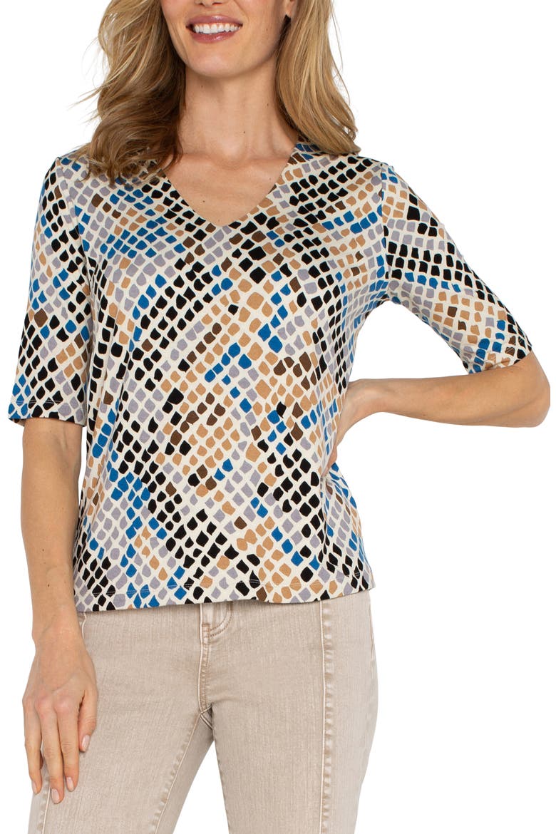 Reptile Print T-Shirt, Alternate, color, LAPISSNKMT