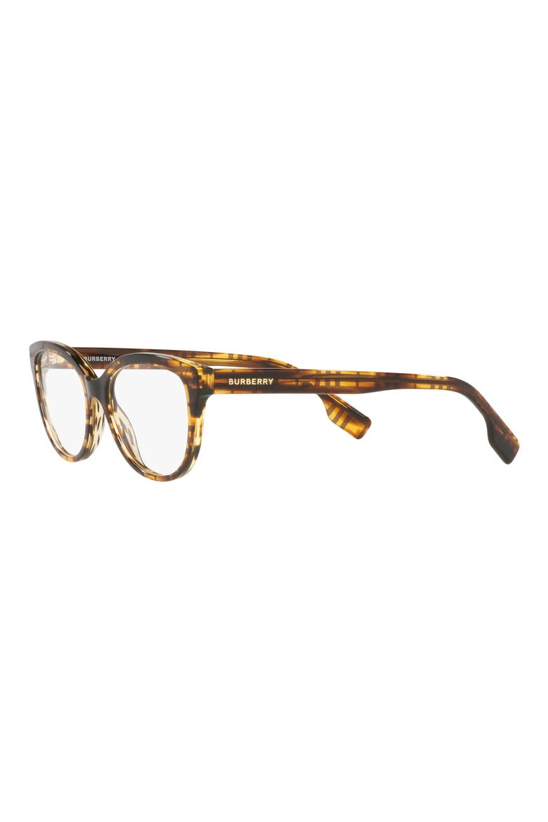 Esme 52mm Square Optical Glasses, Alternate, color, STRIPED BROWN