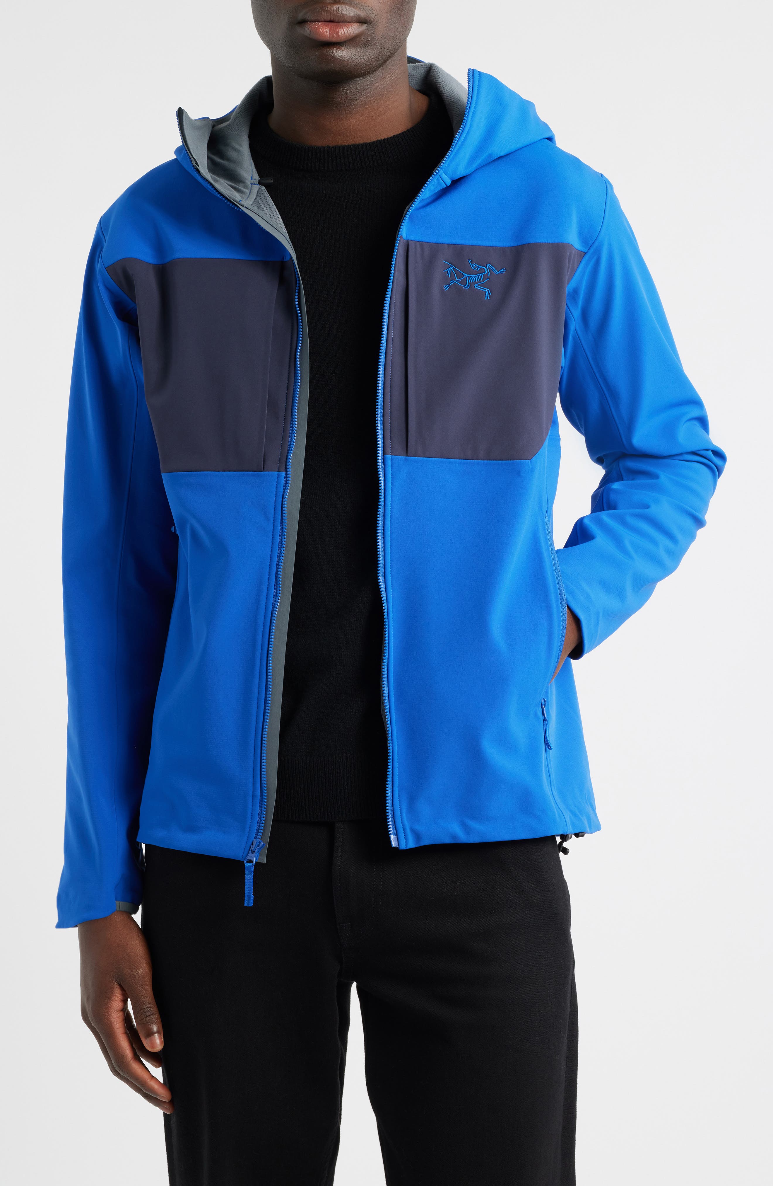 Arc'teryx Gamma Mx Hooded Jacket In Blue