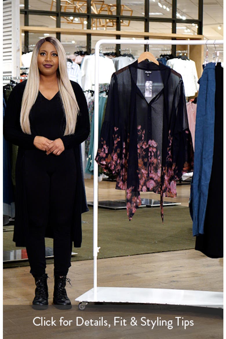 Romance Sheer Button-Up Top video