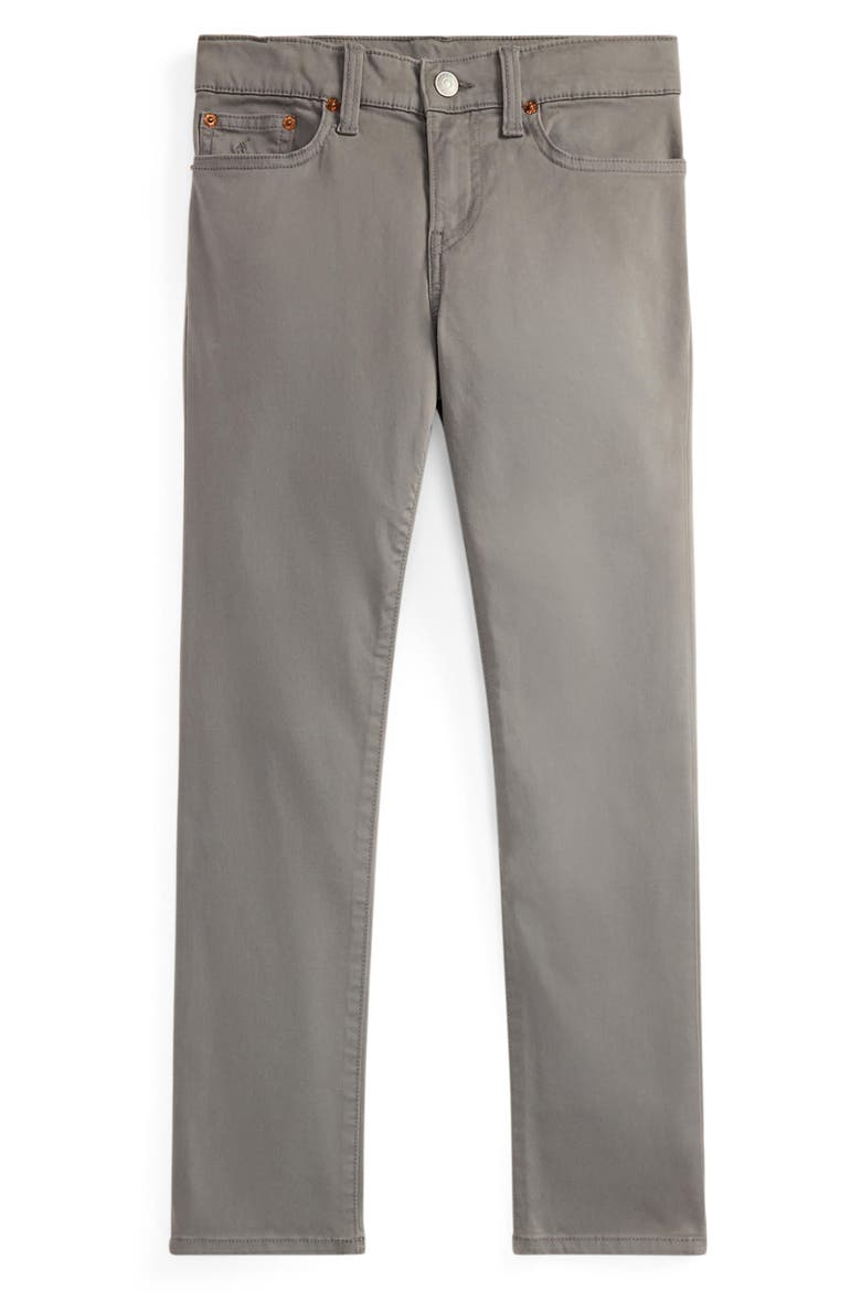 Kids' Sullivan Slim Fit Stretch Sateen Pants, Main, color, PERFECT GREY