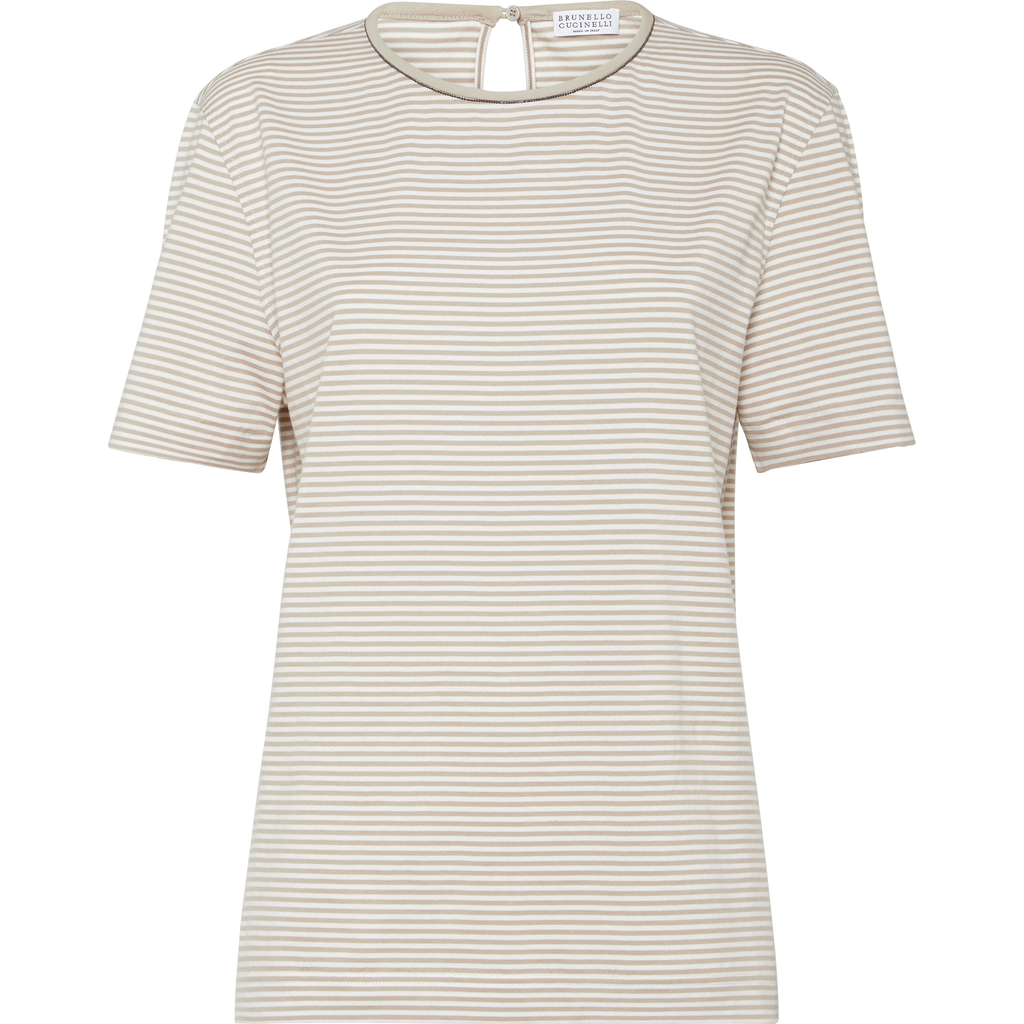 Brunello Cucinelli Gestreiftes T-shirt