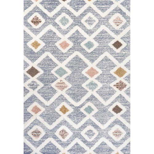Jonathan Y Monique Trellis High-low Area Rug In Multi/gray