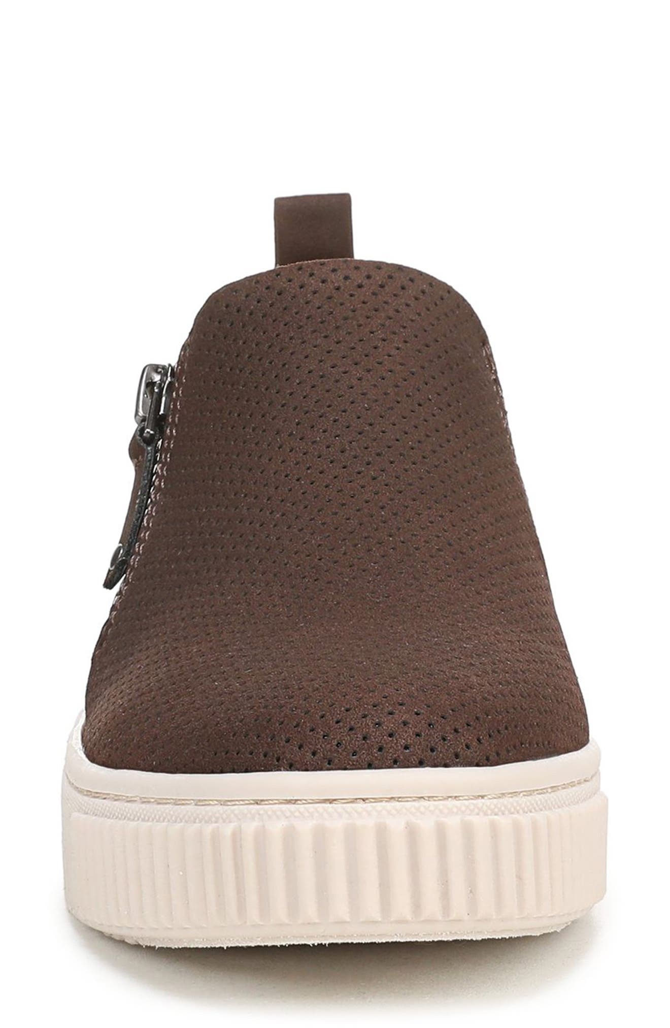 SOUL NATURALIZER Turner Perforated Platform Sneaker, Alternate, color, Midnight Brown Faux Leather