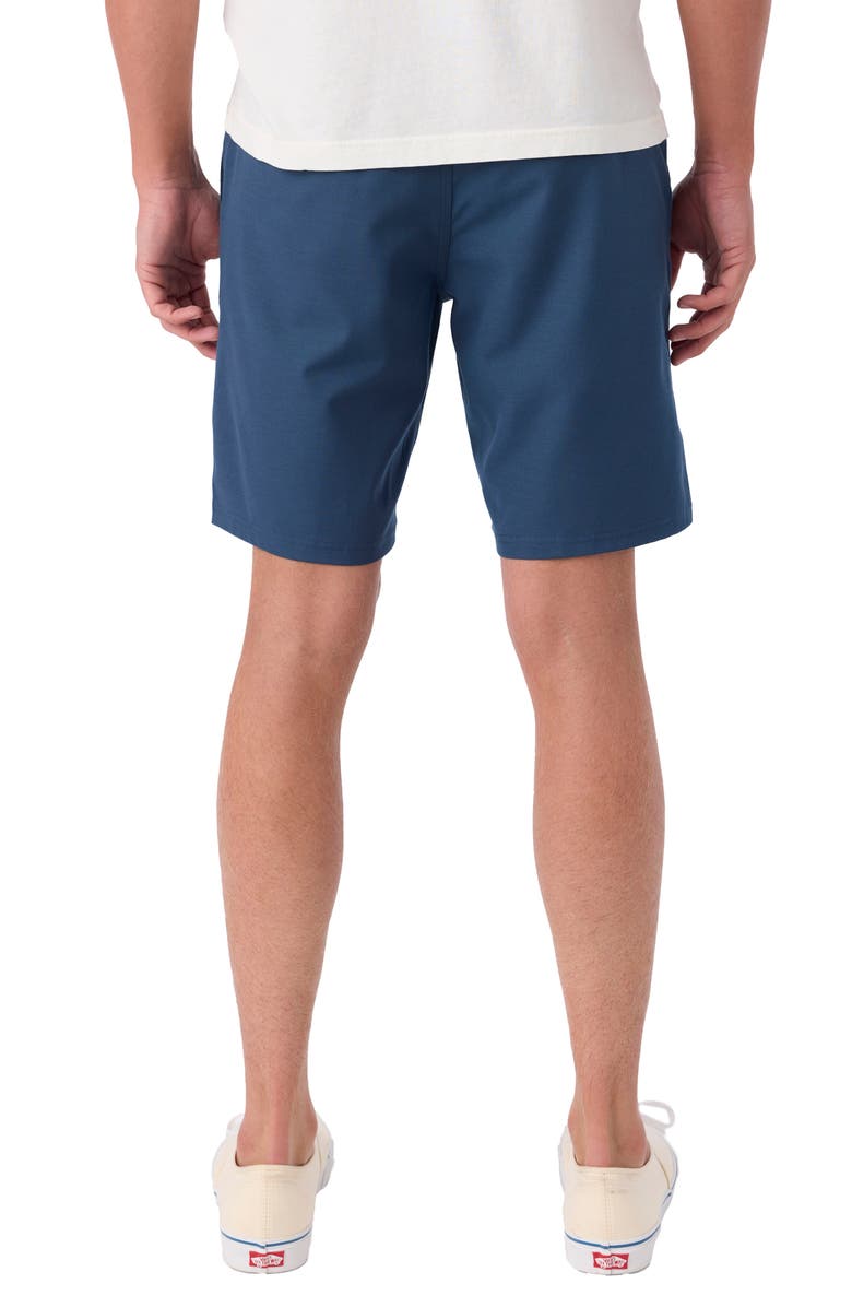 O'Neill Reserve Light Check 19-Inch Water Resistant Hybrid Shorts, Alternate, color, Navy