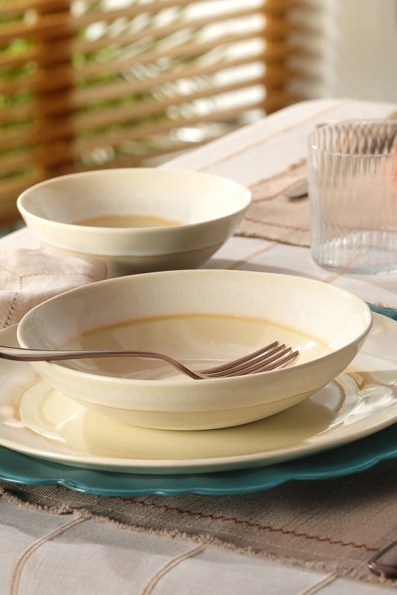 Leiria Stoneware Pot Plate 8" Set of 3, Alternate, color, Cream
