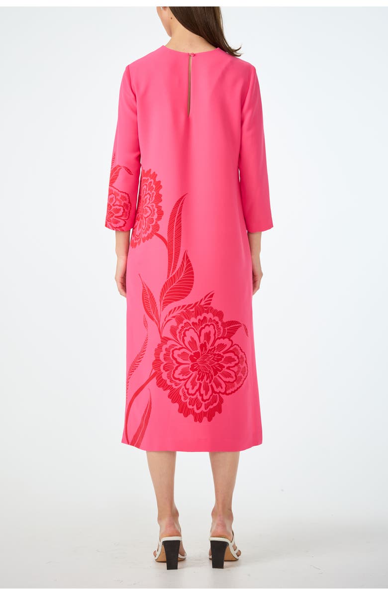 Trina Turk Cointreau 2 Midi Shift Dress, Alternate, color, Rosewater/Reina Red