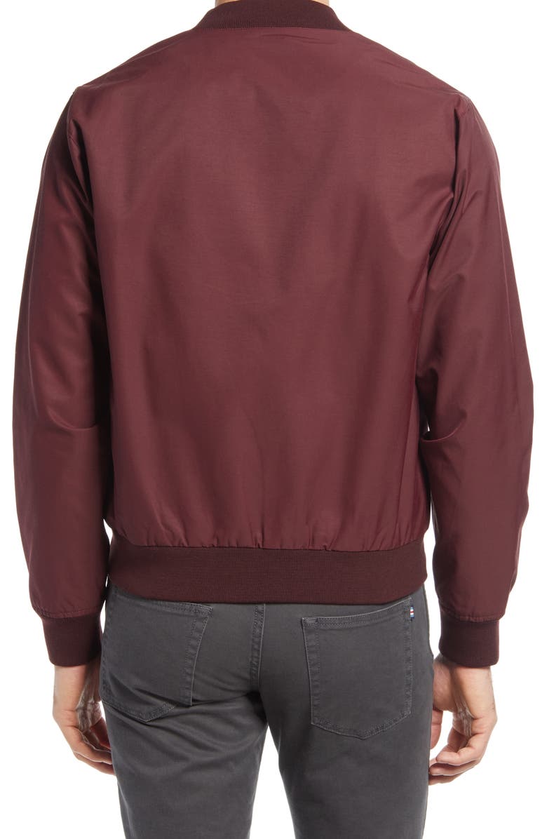 Bonobos New Boulevard Bomber Jacket, Alternate, color, Burgundy